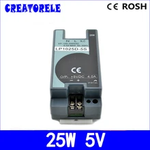 Ac do dc 2016 25 w 5 V 5A na szynę Din rozmiar mini-LP-25-5 sterownik led źródło swtching zasilanie v(China)