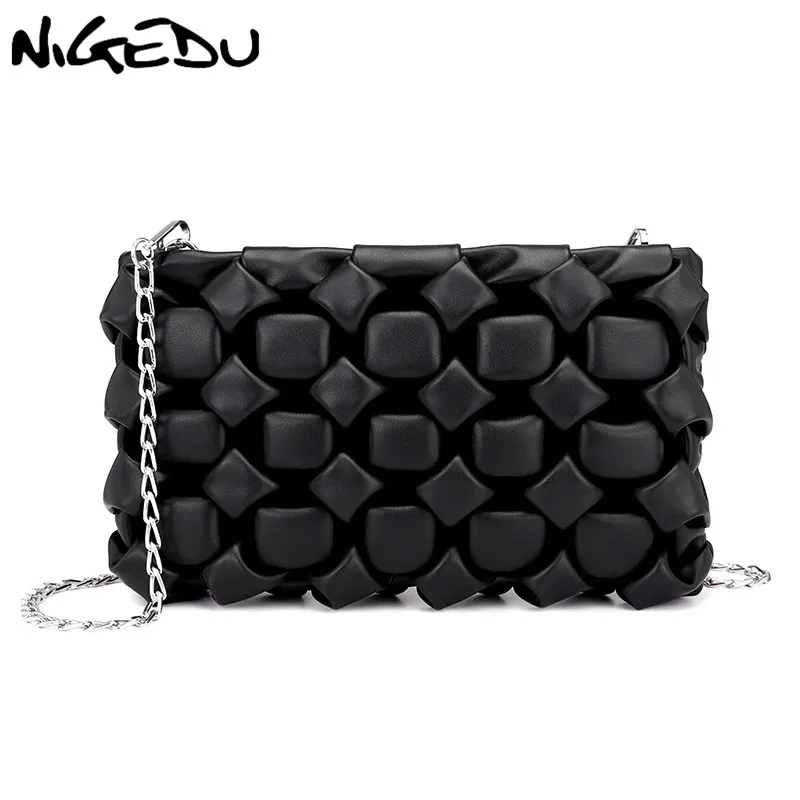 

NIGEDU Crossbody bags for women Clutch Bag diamond designer Female messenger Bag Chain Ladies Clutches Purse bolsa feminina bao