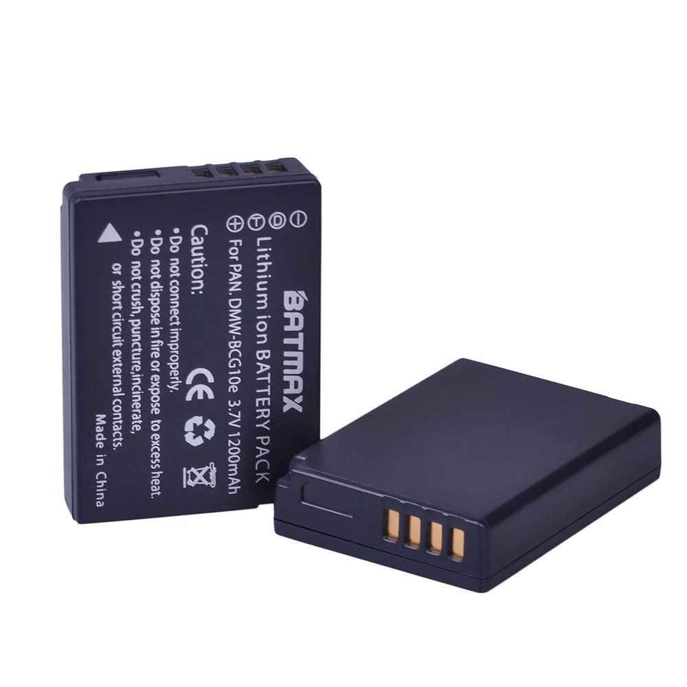 Аккумулятор 2xDMW BCG10 DMW BCG10E + зарядное устройство USB с ЖК дисплеем для Panasonic