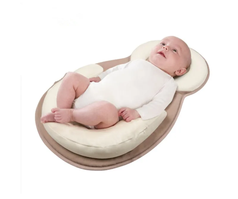 

Infant Newborn Baby Pillow Shaping Pillow Cushion Prevent Flat Head Sleep Nest Mattress Soft Baby Room Decor