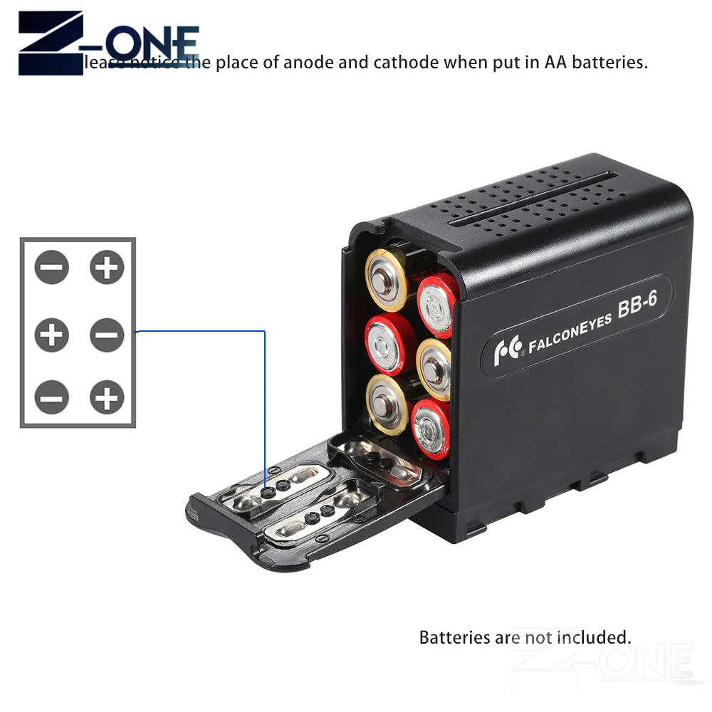 Фонарь для светодиодсветильник панели/монитора 6 шт.|aa power pack|np-f batteryfor video |