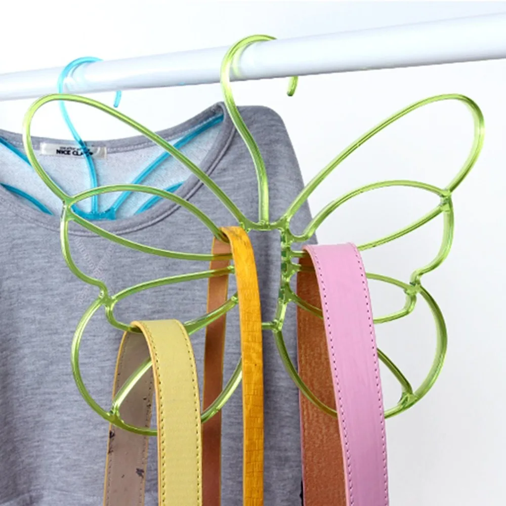 Green Butterfly Scarf Shawl Hanger Necktie Belt Closet Storage Holder