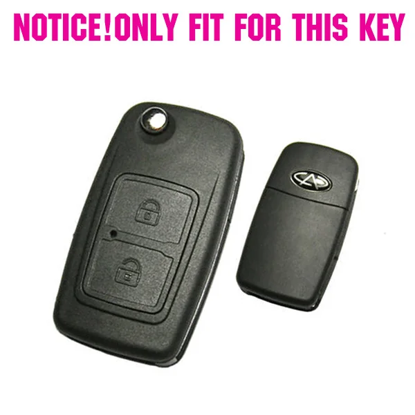 Silicone remote key flip cover case fob for CHERY M11 A13 A3 A5 E5 TIGGO TENGO FULWIN COWIN EASTA CIELO CHANCE NICHE SHEEL