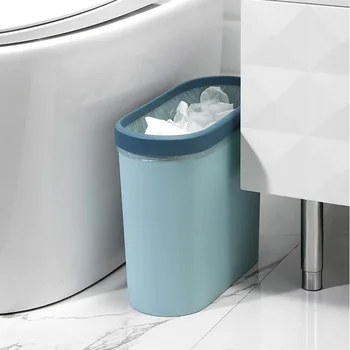 

Creative Pressing Type Waste Bin Trash Zero Waste Trash Can Plastic Rectangular Waste Bins for Car Kitchen Living Room Bathroom