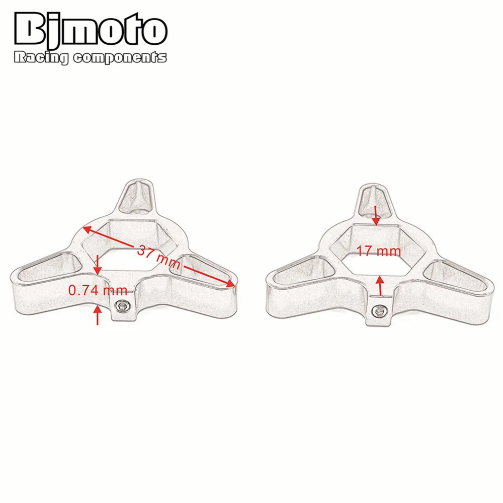 2 шт. Мотоцикл 17 мм ЧПУ сплав Гонки Передняя вилка преднатяг Регуляторы для Kawasaki ZX6R ZX9R ZX12R YZF R6 YAF600 FAZER1000