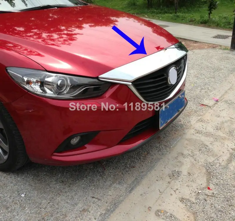 Хромированная передняя решетка радиатора из АБС-пластика для Mazda 6 M6 Atenza 2014 2015 2016 |