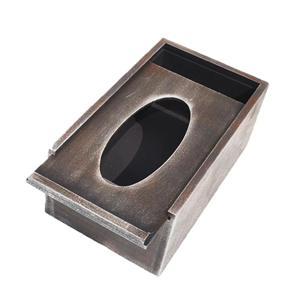 Vintage Style Wood Tissue Box Cover Tissue Paper Dispenser Home Office Decor