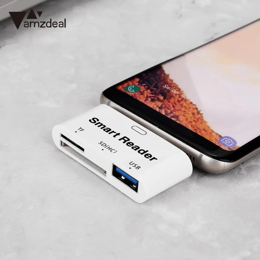 3 в 1 Samrt кардридер SD TF USB карта комбинируется с type-C кардридером адаптер ПК портативный для MacBook Pro sd-карта Универсальный