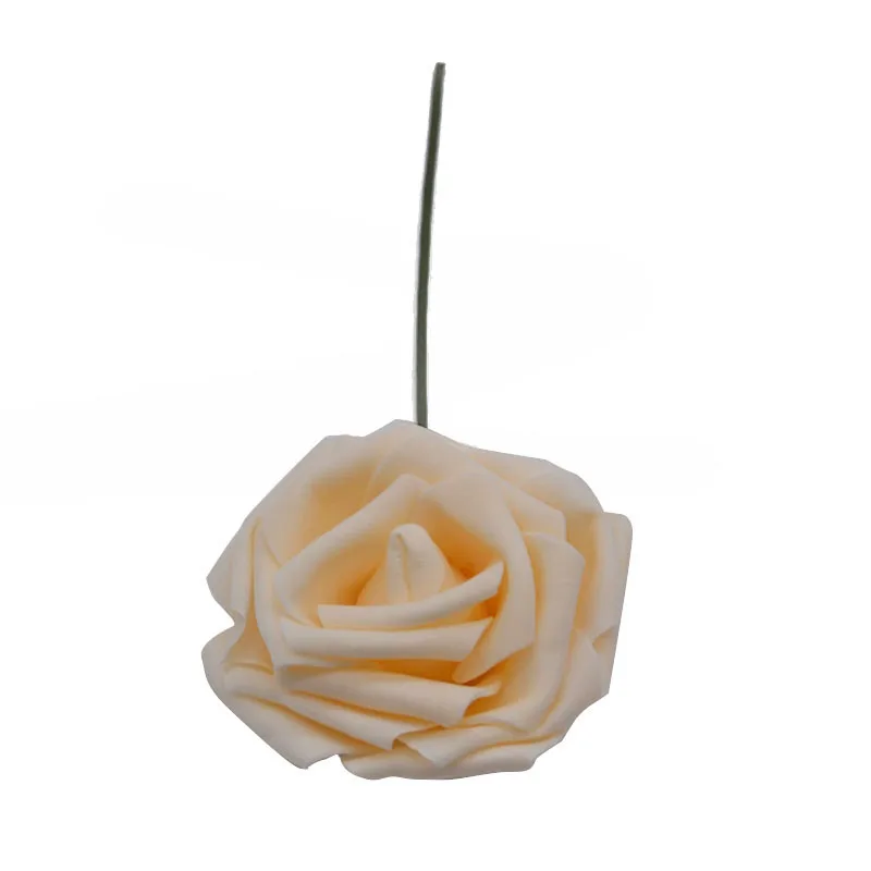 25 голов 8 см новые красочные искусственные из ПЭ пены розы Букет невесты домашний Свадебный декор Скрапбукинг DIY Поставки