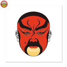 Картина по номерам художественная краска по номеру Facebook китайская древность Пекинская опера Чи красный