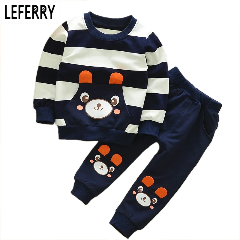Bear Kids Clothes Baby Boys Clothing Set Toddler Boy Clothing Boutique Children Kleding Kids Boys Costume 2018 Spring Outfits