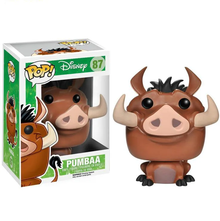 

Funko POP Anime Cartoon The Lion King Collection Model Boy Toys Pumbaa Movie Action Figures Toy For Children