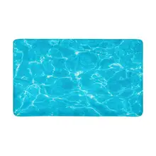 Поверхность синий плавательный бассейн Придверный коврик Большой 30X18 дюймов нескользящий коврик у входной двери ковер