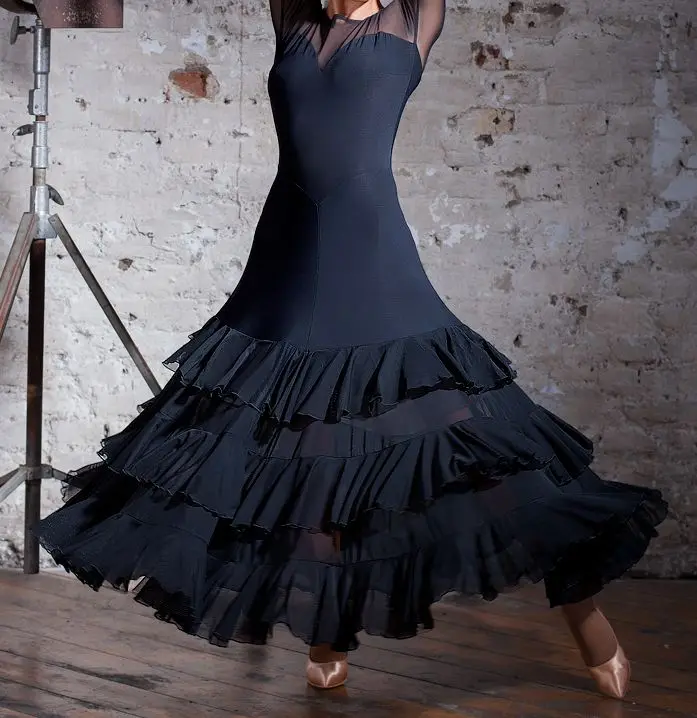 

ladies ballroom dance dress standard costumes sexy spandex ballroom dance dress for women ballroom dance competition dresses