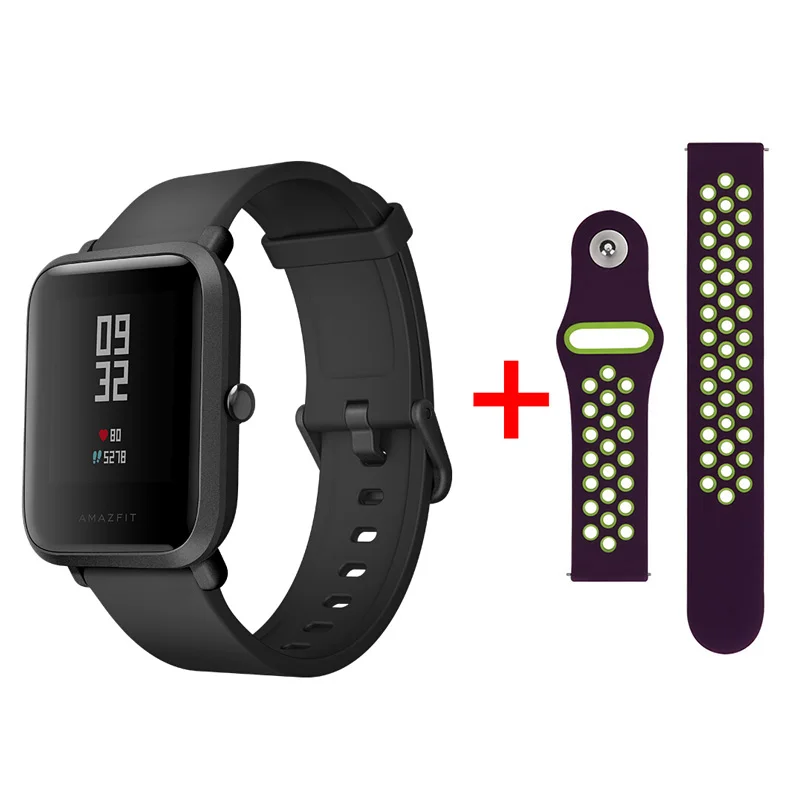 Xiaomi Amazfit Bip Smart Satch Globle Версия Huami Pace Lite IP68 GPS Gloness умные часы с частотой сердечных сокращений 45 дней в режиме ожидания - Цвет: Bip01-BCG