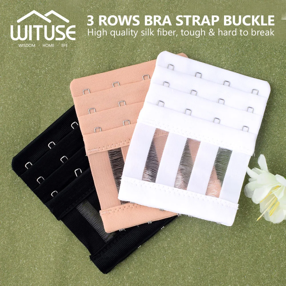 Elastic Bra Lengthened Buckle Bra Extension Clip 3 Row 4 Hooks Nursing
