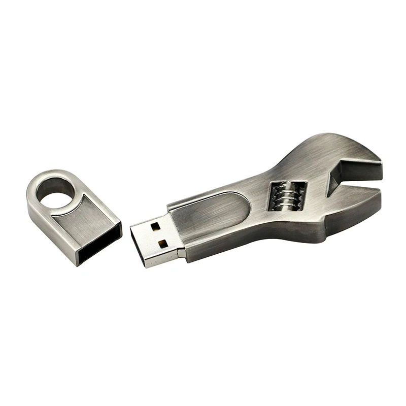 Флеш накопители Металлический регулируемый гаечный ключ USB флэш 256 ГБ карта