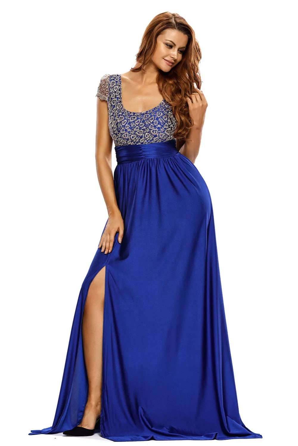 Amazing-Gold-Lace-Overlay-Blue-Slit-Maxi-Evening-Gown-LC60809-5-5