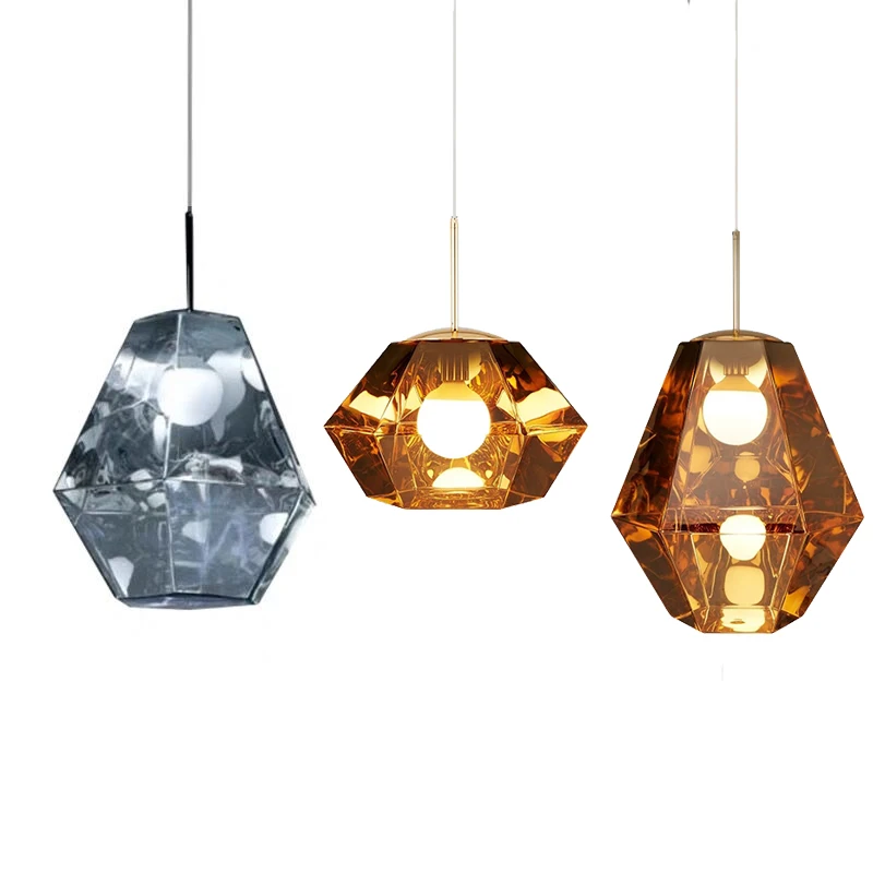 

BDBQBL 30*30cm/30*17cm Crystal Pendant Lamp Metal 110V/220V-240V LED Bedroom Pendant Lights Modern Parlor Restaurant Hanglamp