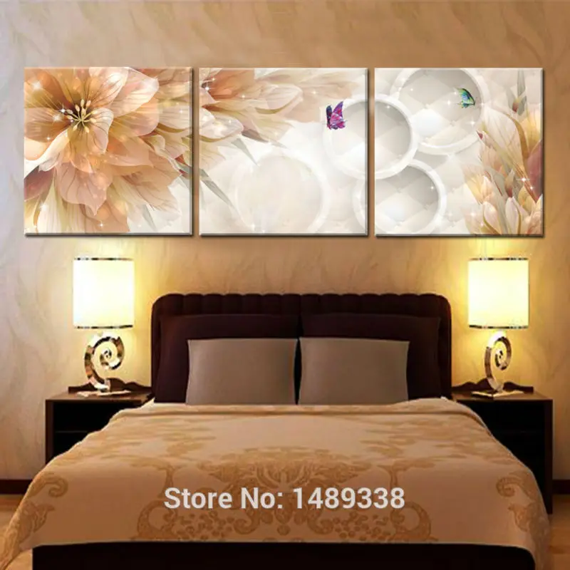 Living Room Wall Art 3 panel flower home decoration living room wall painting hd wall Living Room Wall Art 3 panel flower home decoration living room wall painting hd wall