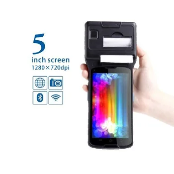 Billig 5 Zoll Andriod Pos-Terminal Rfid UHF-Reader Mit Nfc-lesegerÀt, Thermodrucker WIFI Bluetooth 4G 1D Barcode Scanner LS550S (1D + UHF)