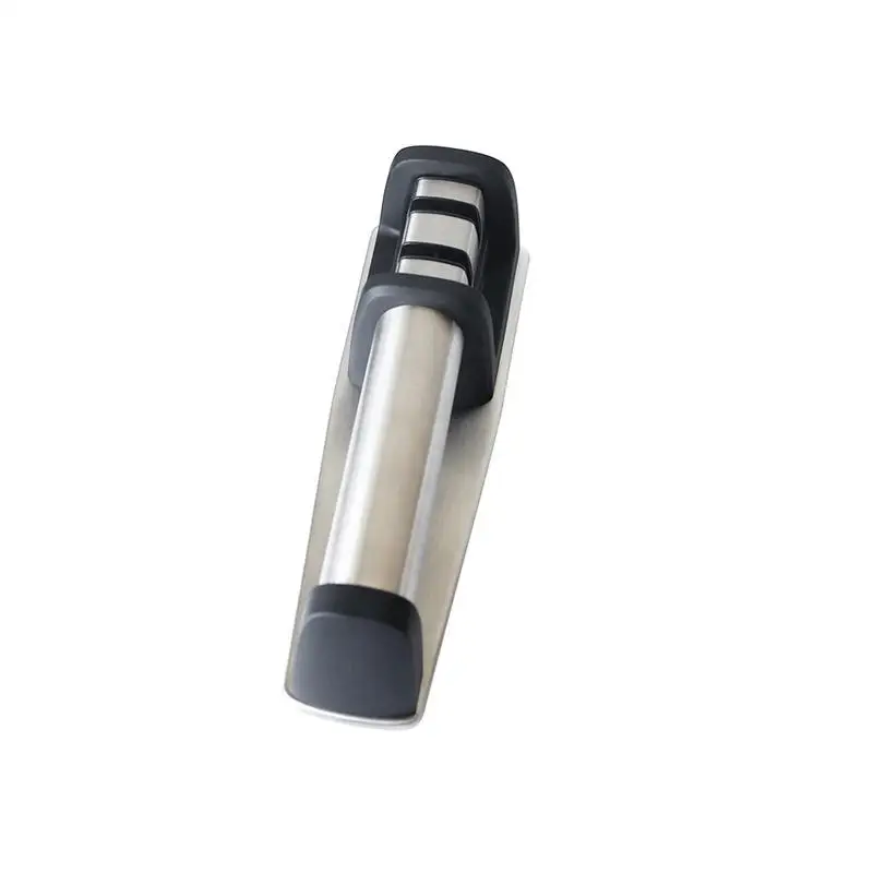

Professional Knife Sharpener for Straight Knives 2 Stage Diamond Coated Sharpening Wheel System