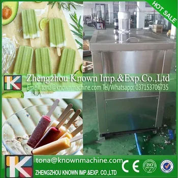 

Fondle admiringly of stainless steel ice-lolly maker with different molds