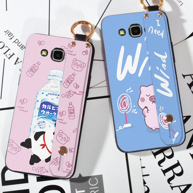 

Wrist Strap Soft TPU Phone Case For Samsung Galaxy A8 A9 Star A6s A8S Animal Pattern Holder Case For Samsung A5 A7 J3 J5 J7 2017
