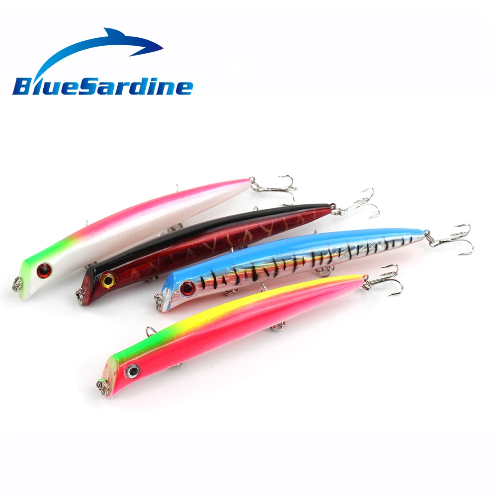 Рыболовная приманка Поппер BlueSardine 4 шт. 15 г 13 см жесткие приманки с 3 крючками