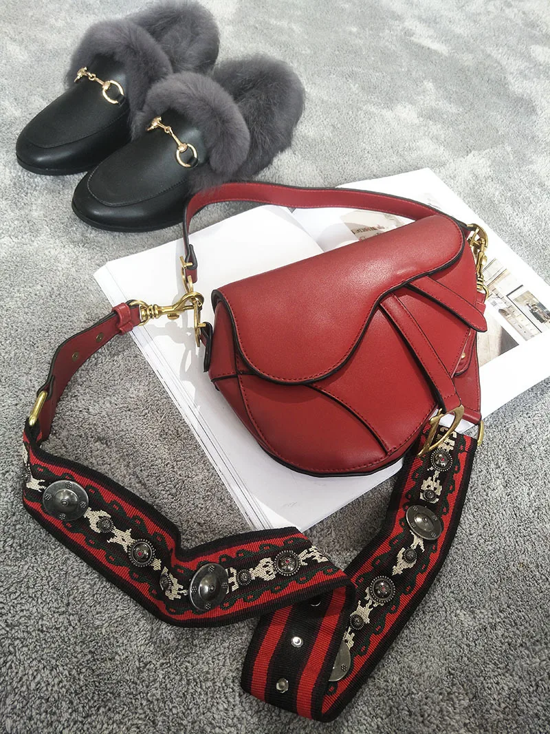 classic saddle bag women Chic vintage fashion shoulder straps crossbody bag handbag ladies hand bags messenger bags torebka dams (4)