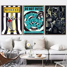 Beetlejuice Decorations And Get Free Shipping On Aliexpress Beetlejuice Cartoon Comic Style Wall Art Canvas Painting Poster For Home Decor Posters And Prints Unframed