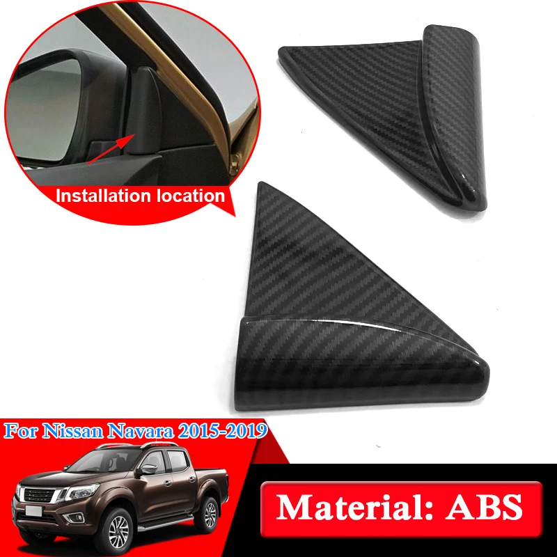 Car Styling ABS Chrome For Nissan Navara NP300 D23 2017 2019 Inner triangle Sequins Internal Decorations