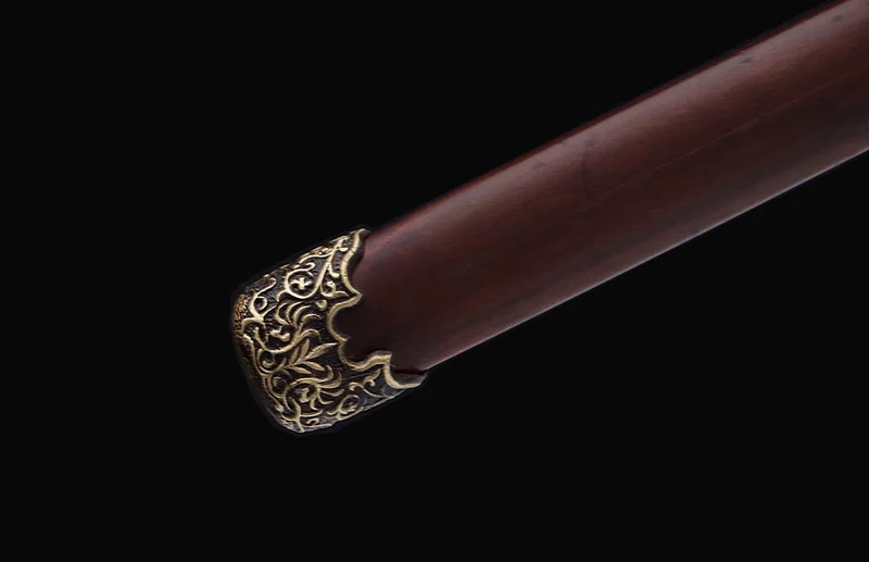 Chinese Sword Ebony Handle T10 steel+clay tempered Blade Full tang Blade Functional real Sword Tang Dynasty Sword