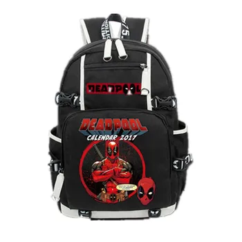 

New Comics Deadpool Backpack Packsack Knapsack Unisex Man Women Black Laptop Shoulder Travel Student School Bags