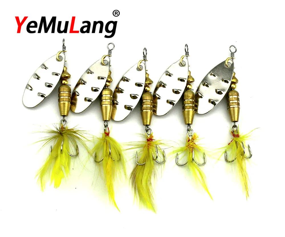 

Metal Sequins Fishing Lure Spoon Paillette Hard Baits with 6# Treble Hook Pesca BB694