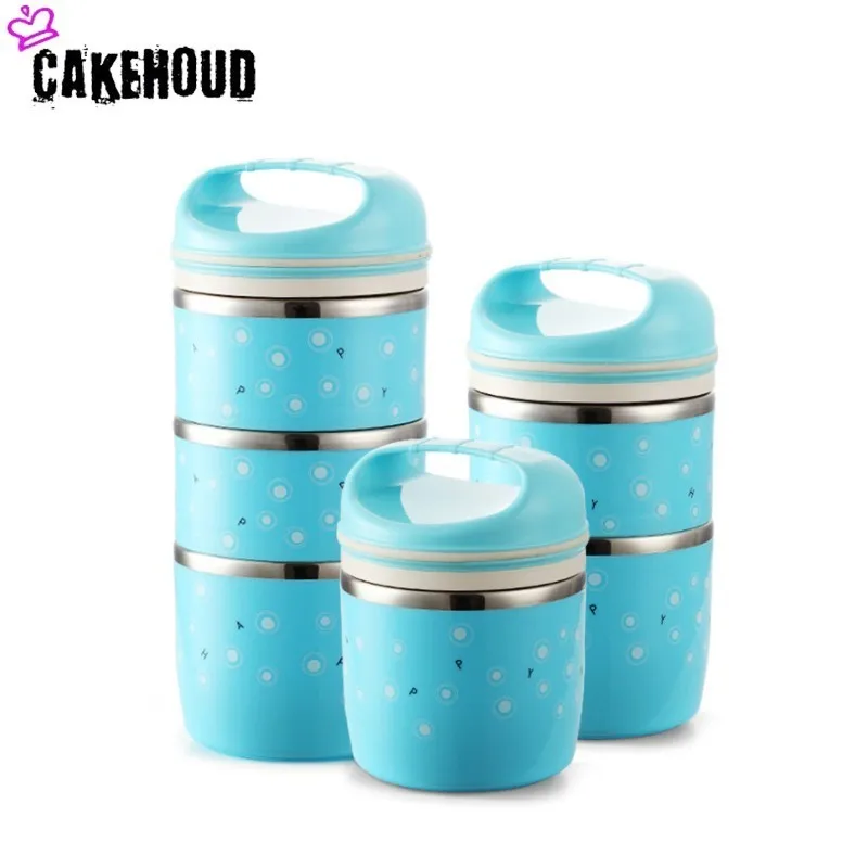 

CAKEHOUD Kitchen Portable Stainless Steel Lunch Box Multifunctional Insulation Barreloutdoor Picnic Travel Multi-layer Lunch Box
