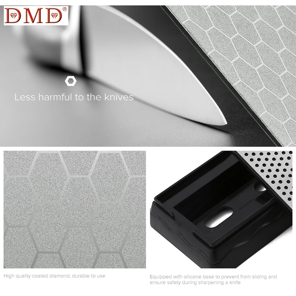 DMD профессиональная точилка для ножей двухсторонний Алмазный точильный камень кухонные заточные инструменты 1302B и 1302D система Точилки для ножей