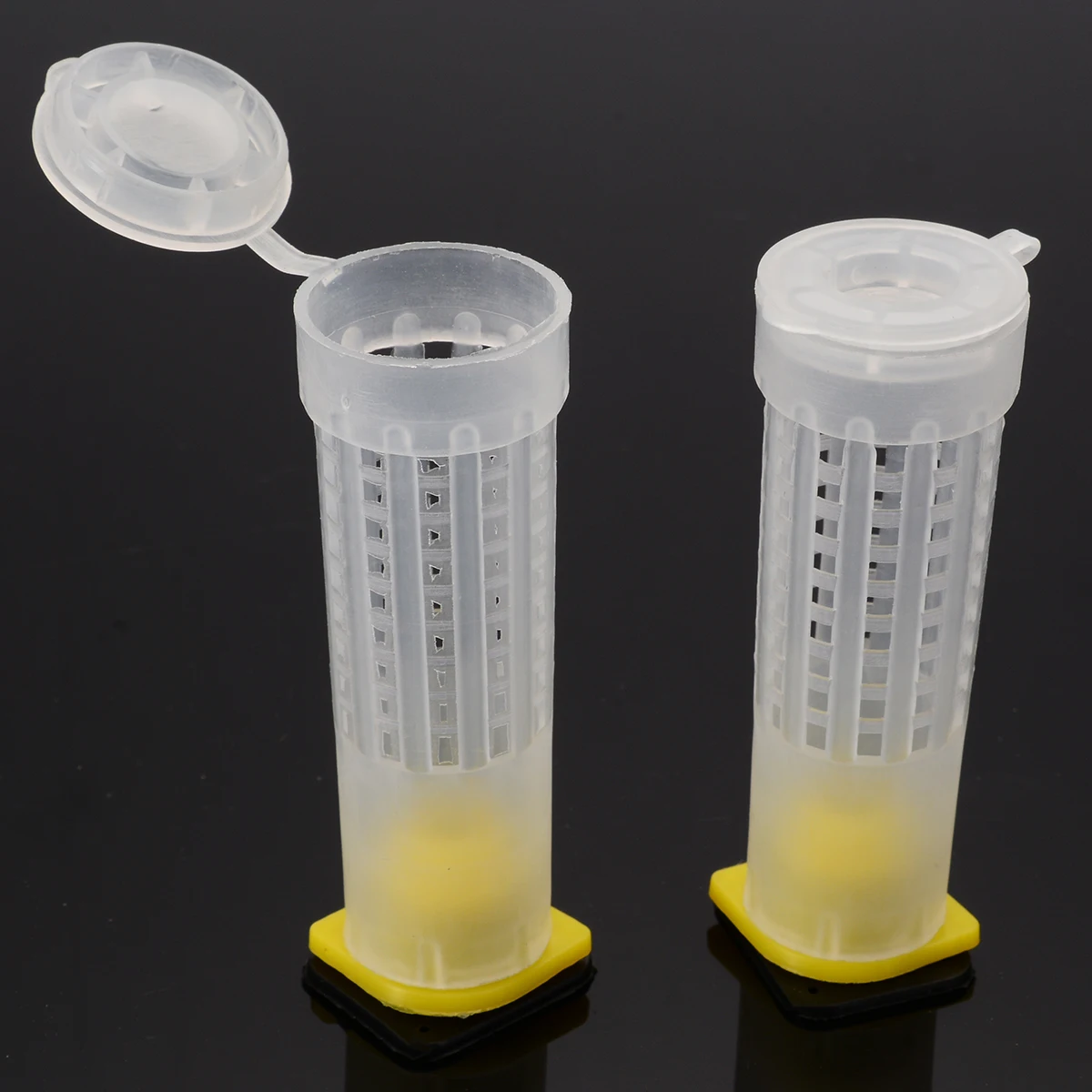 10pcs Beekeeping Queen Bee Roller Cages /& Cell Cup Holder /& Fixtures Rearing New