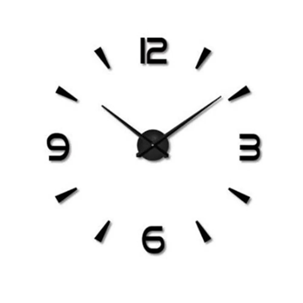 

2019 New High Quality 3D Wall Stickers Creative Fashion Living Room Clocks Large Wall Clock DIY Home Decoration Acrylic + EVA