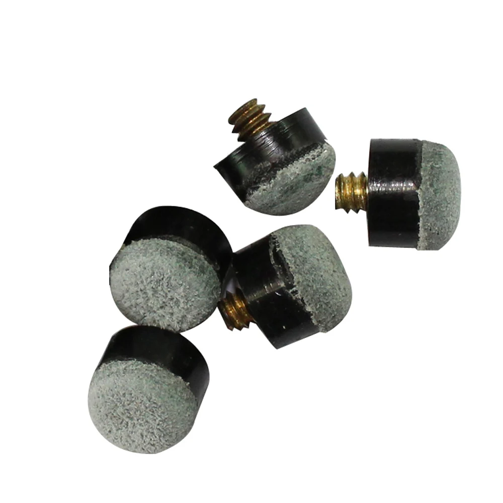 Lot Of 10 12mm Soft-Tip Brass Screw-On Pool Cue Tips