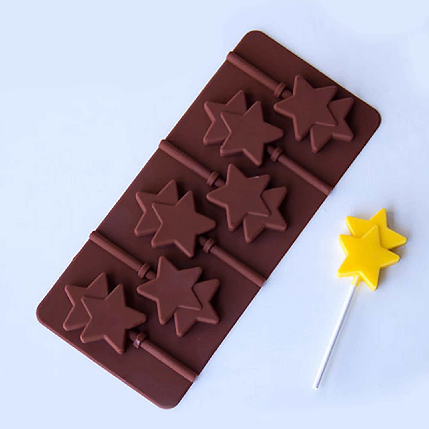 Behogar 6 отверстий силиконовая форма для леденцов форма для пирожного печенье конфеты принадлежность для изготовления шоколадных форм формы для выпечки лоток инструменты для кухни дома