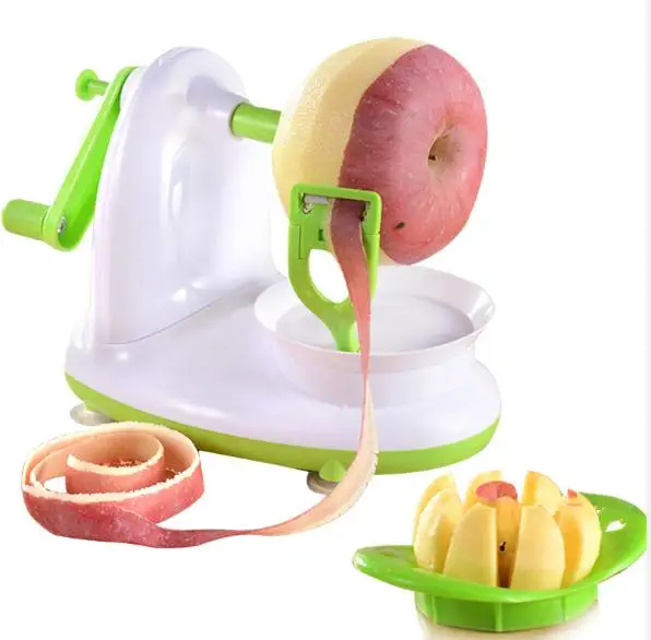 

3in1 Multi-function Stainless Steel Manual Cutting Apple Machine Household Fruit Cutting Peeling Fruit Knife