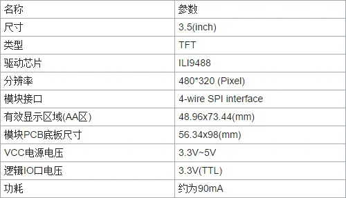 3,5 дюймов 480*320 SPI серийный TFT ЖК-модуль дисплей экран с сенсорной панелью Драйвер IC ILI9488