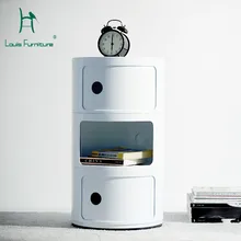 Луи Мода тумбочки скандинавские три слоя многофункциональный белый минималистский Творческий шкафчик шкаф шкафчик