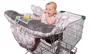 Luxury High-end 2-in-1 Baby Shopping Cart Cover & High Chair Covers with Safety Harness for Babies & Toddler (Unisex Grey) ► Photo 1/6