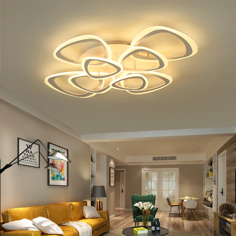 

New Arrival Hot Modern Led Chandelier For Living Room Bedroom Study Room Home Deco Surface Mounted Ceiling Chandelier