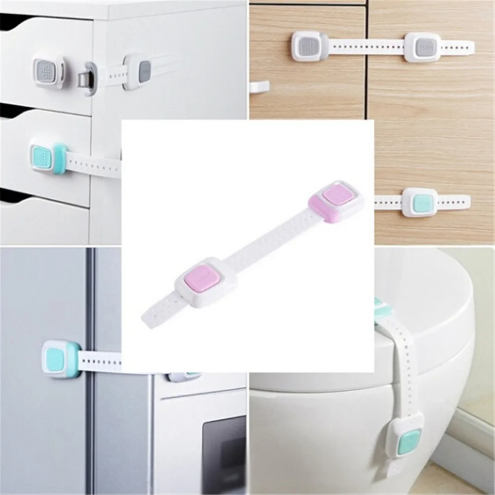 1PC ABS + PE Material Cartoon Anti-clip Wardrobe Fridge Door Cabinet Drawer Cupboard Box Baby Lock Safe Latch