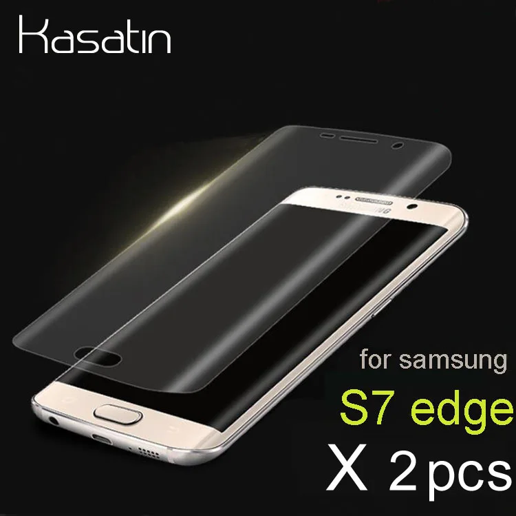 

S7 edge Clear Transparent Curved 3D Full Cover Screen Protector for Samsung Galaxy S7 edge Screen Protection Film With TPU Case