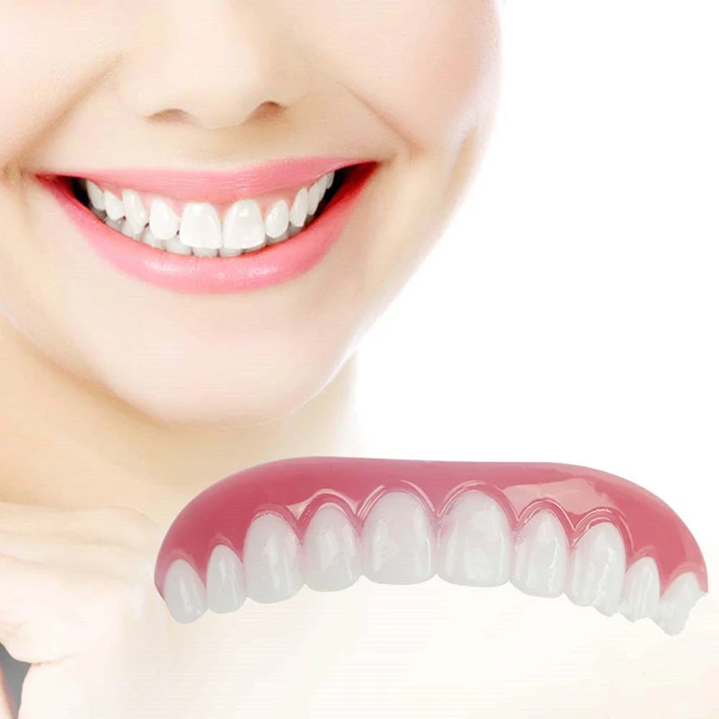 

False Tooth Stickers Simulation Teeth Whitening Dentures Paste Braces Upper Tooth Cover Tool Perfect Smile Comfort Teeth Veneers