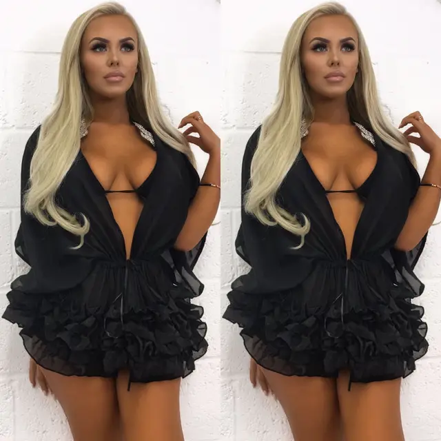 Cheap 2017 Women Beach Outwear Shade Clothes Bathing Suit Chiffon Bikini Swimwear Cover-Ups Beach Dress Belt Women Beachwear Cheap 2017 Women Beach Outwear Shade Clothes Bathing Suit Chiffon Bikini Swimwear Cover-Ups Beach Dress Belt Women Beachwear